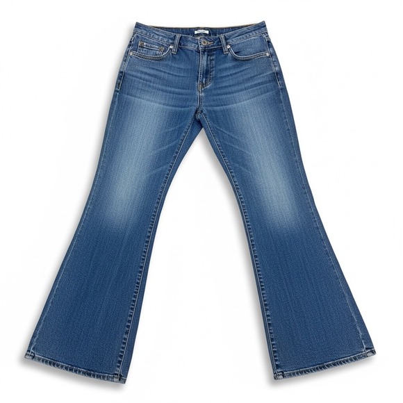 SO vintage Womens Size 13 Average Flare Jeans Blue Denim Wash Venice Style K208A - Picture 2 of 9